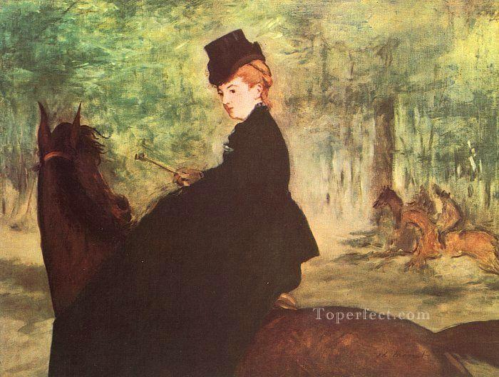 der Pferdwoman Realismus Impressionismus Edouard Manet Ölgemälde